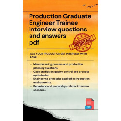 Production Graduate Engineer Trainee interview questions and answers pdf