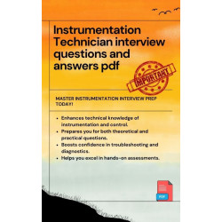 Instrumentation Technician interview questions and answers pdf