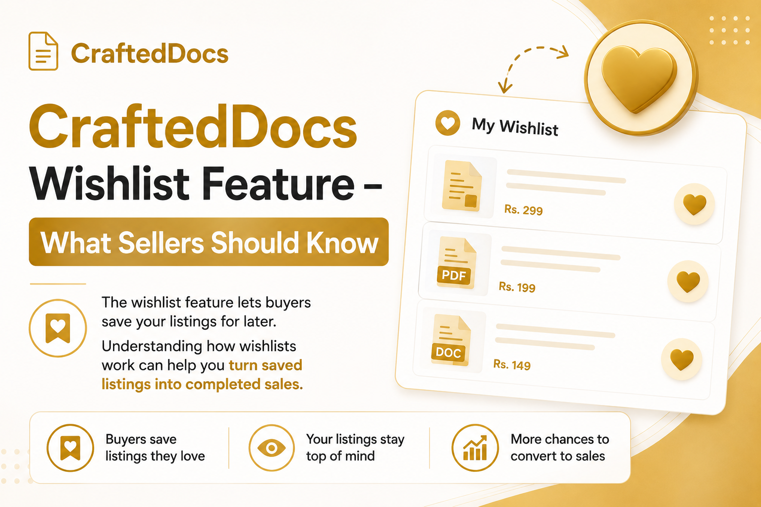CraftedDocs Wishlist Feature — What Sellers Should Know