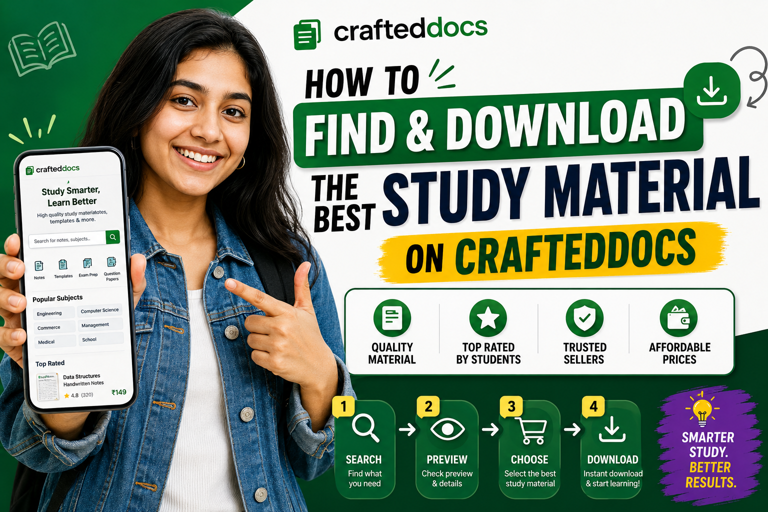 How to Find and Download the Best Study Material on CraftedDocs