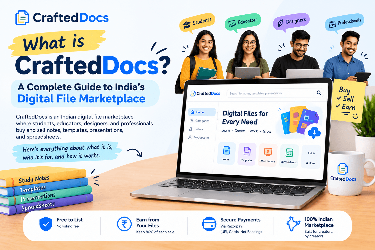 What is CraftedDocs? A Complete Guide to India's Digital File Marketplace