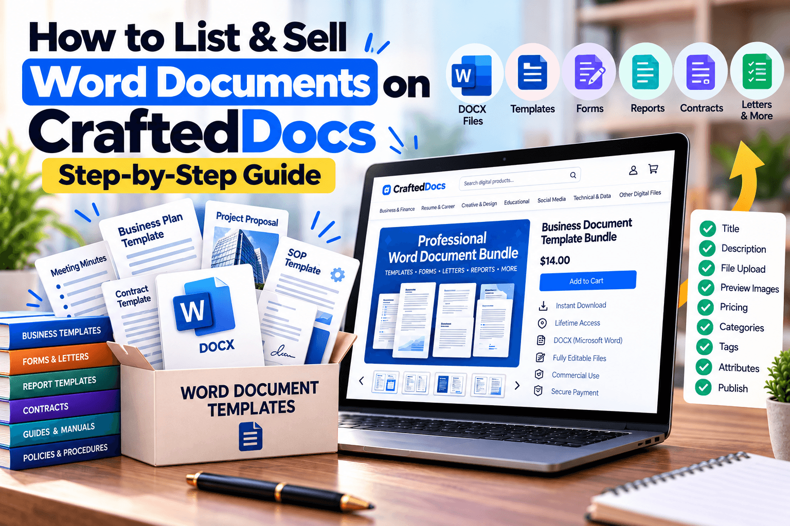 How to List & Sell Word Documents on CraftedDocs: Step-by-Step Guide