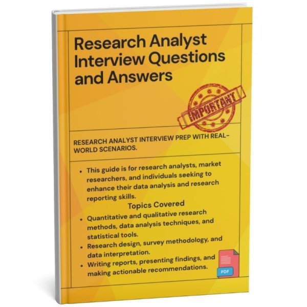 Research Analyst Interview Questions and Answers PDF
