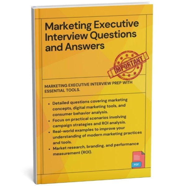 Marketing Executive Interview Questions and Answers PDF
